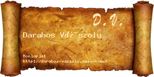 Darabos Vászoly névjegykártya
